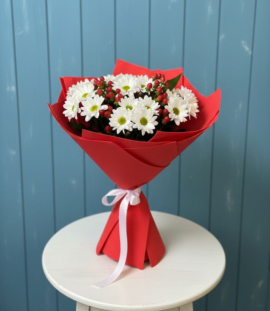 Букет цветов из: Хризантемы в Новая Заимка