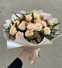 Букет Кремовые розы Латте в Новая Заимка