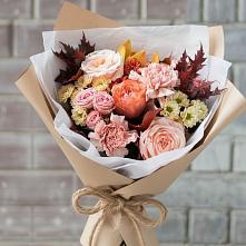 Букет цветов из:  Гвоздики, Хризантемы и Розы в Новая Заимка