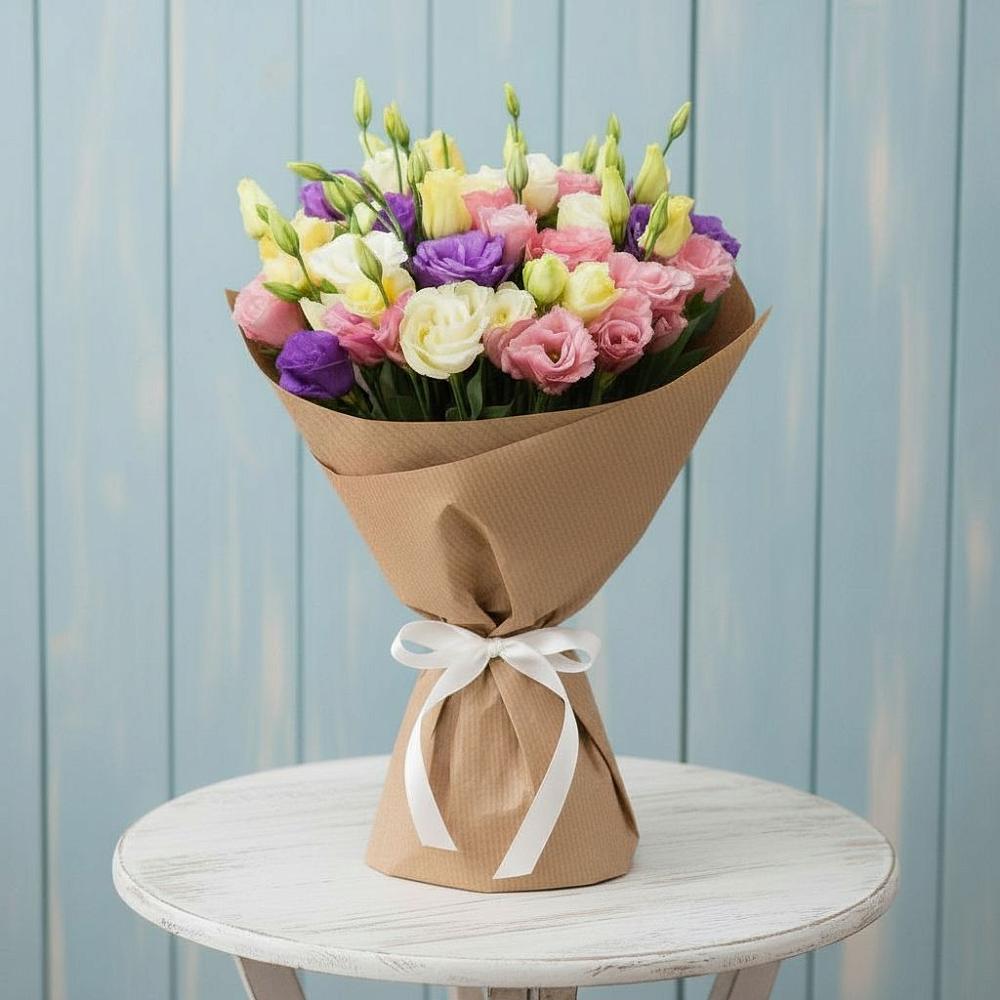 Букет цветов из: Лизиантусы в Новая Заимка