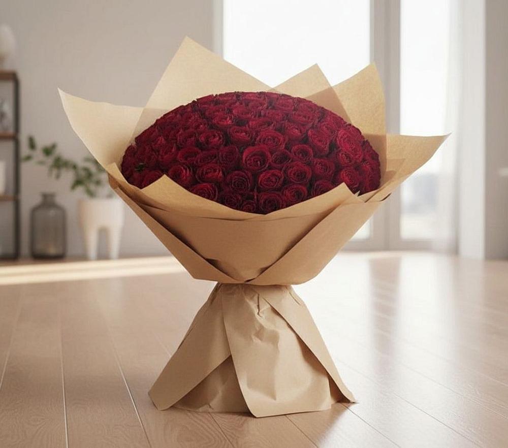 Букет 101 Красная роза в Новая Заимка