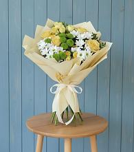 Букет цветов из:  Хризантемы и Розы в Новая Заимка