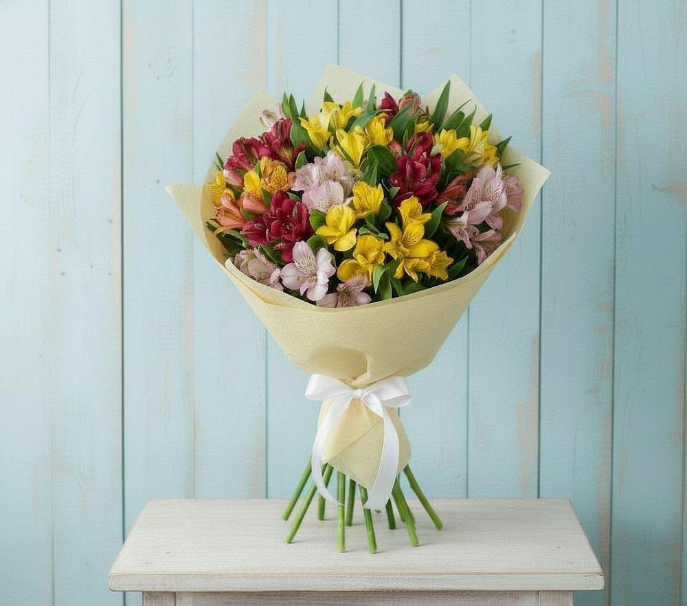 Букет цветов из: Альстромерии в Новая Заимка