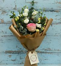 Букет цветов из:  Розы и Лизиантусы #REPLACE_PRED# Новая Заимка