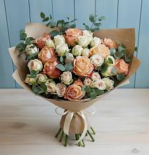 Букет цветов из:  Альстромерии и Розы в Новая Заимка